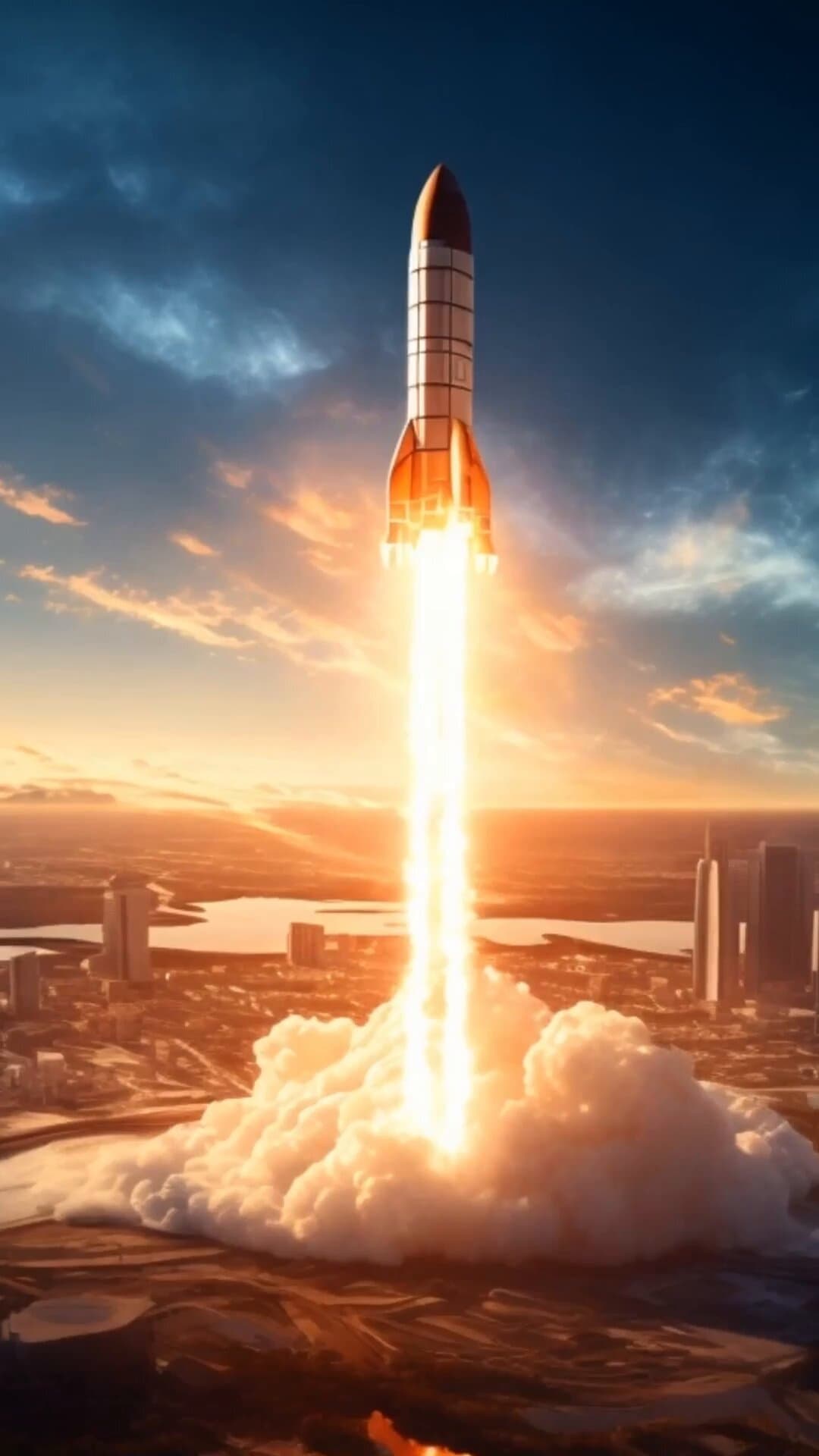 Rocket launch reel poster